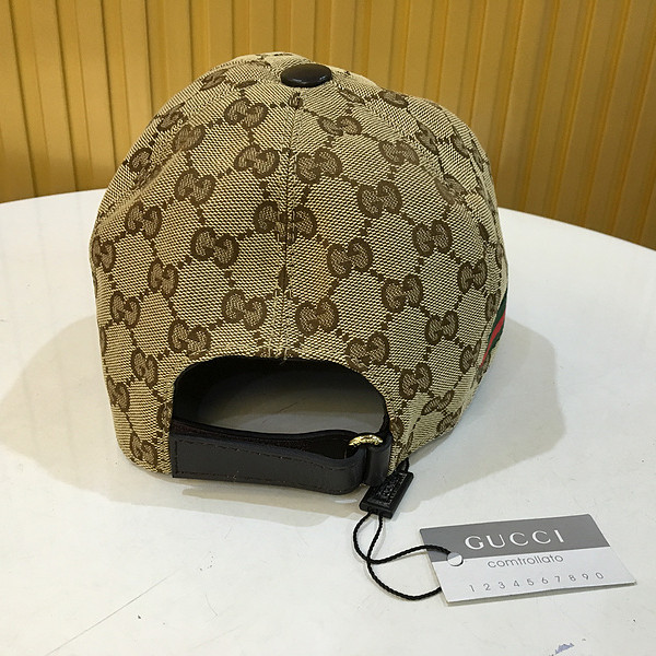 Gucci Original GG Canvas Baseballmütze mit Web - EUR FASHION