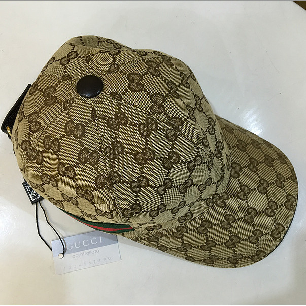 Gucci Original GG Canvas Baseballmütze mit Web - EUR FASHION
