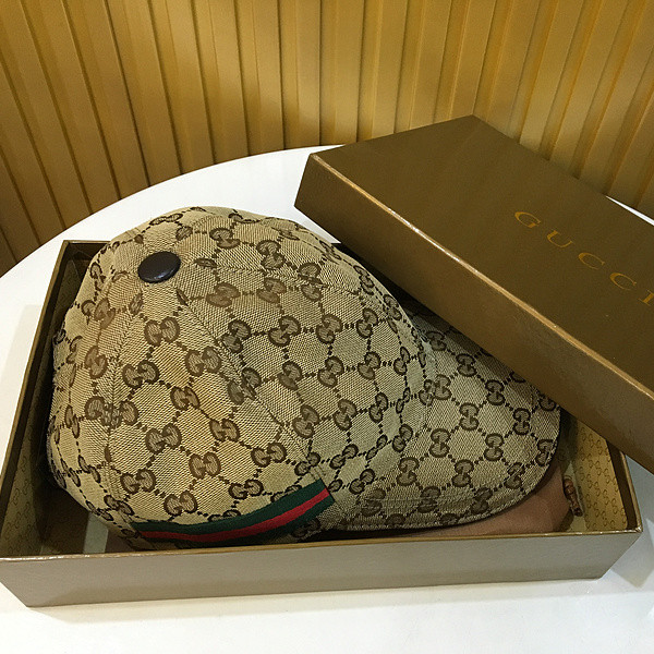 Gucci Original GG Canvas Baseballmütze mit Web - EUR FASHION