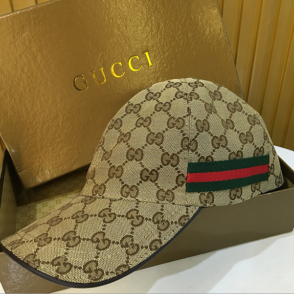 Gucci Original GG Canvas Baseballmütze mit Web - EUR FASHION