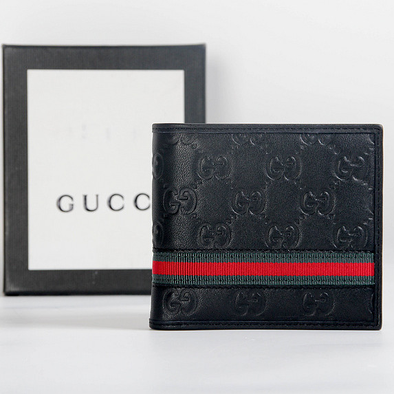 Gucci-Geldbörse aus schwarzem Leder - EUR FASHION