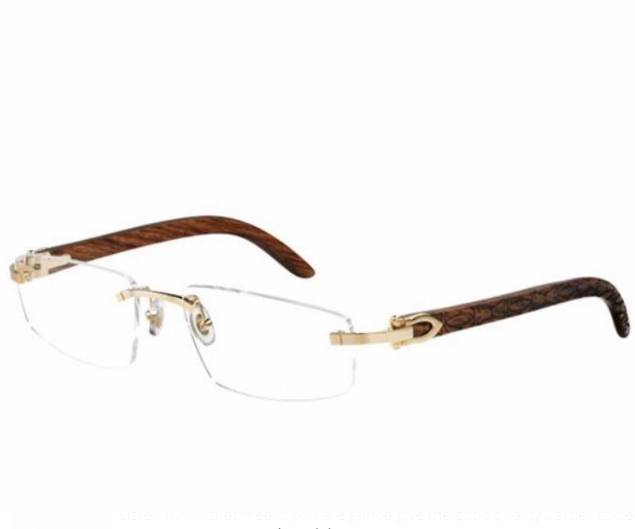 Cartier T8100905 Holzgravur-Brille Gold - EUR FASHION