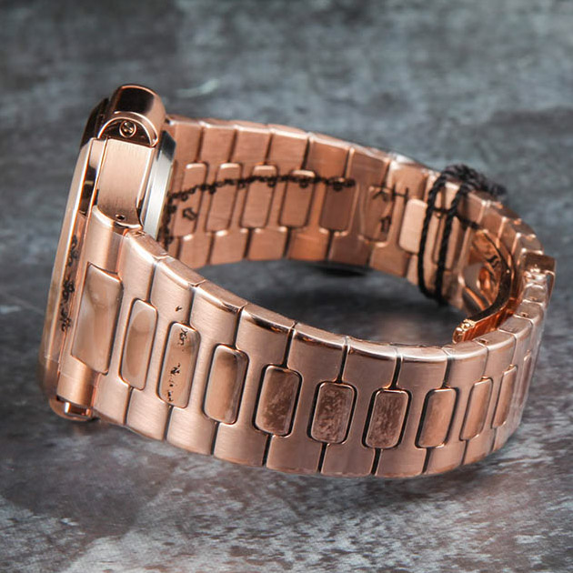Patek Philipps Sa Roségolduhr mit schwarzem Zifferblatt - EUR FASHION