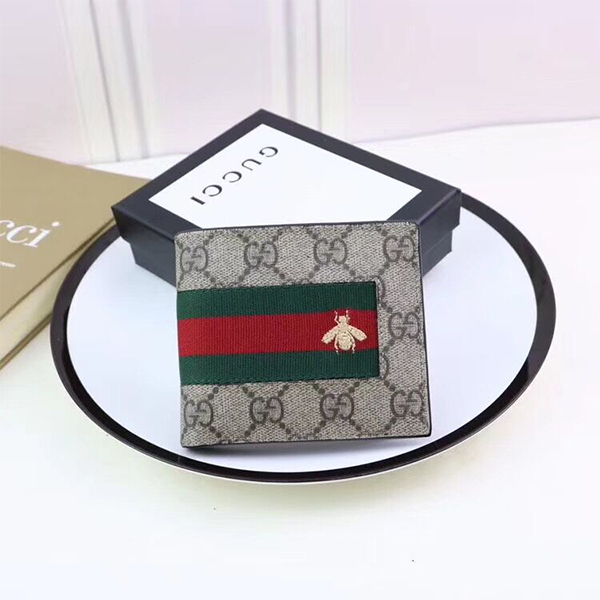 Gucci GG Supreme Bee Bifold-Geldbörse - EUR FASHION