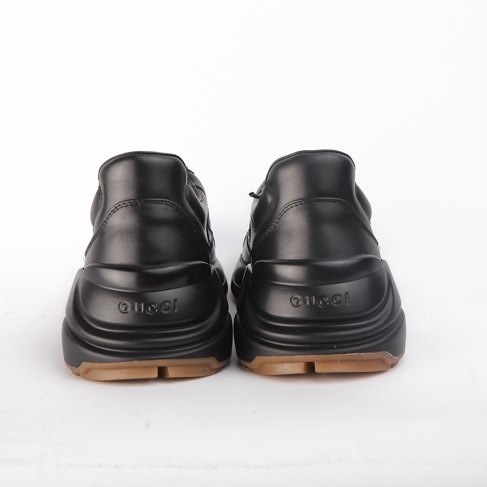 Gucci Rhyton Print Ledersneaker (Schwarz) - EUR FASHION