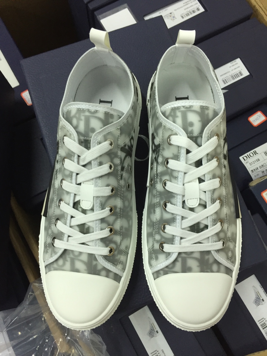 Dior Oblique technischer Canvas-Sneaker „B23“. - EUR FASHION