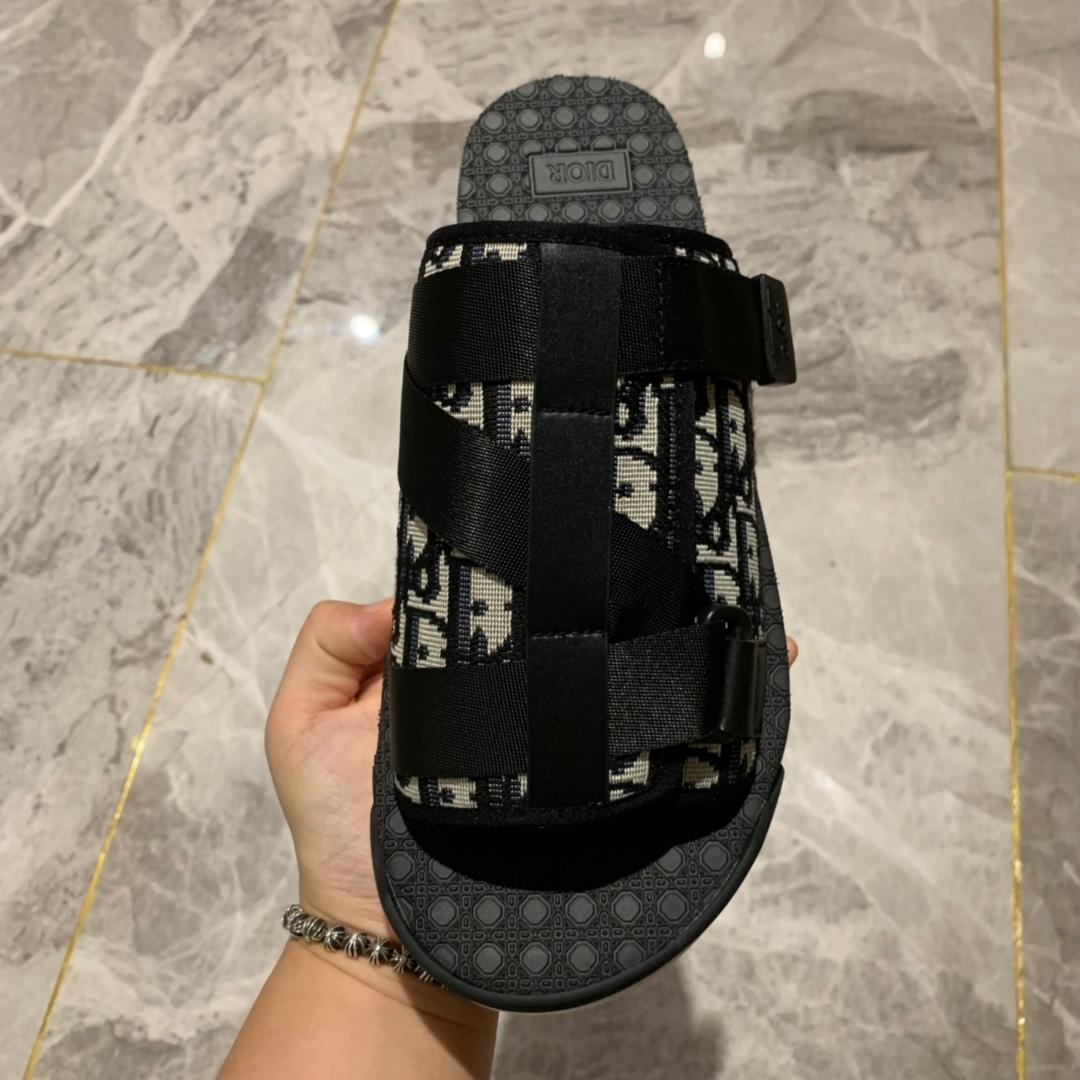 Dior Black Oblique Neopren-Hausschuhe - EUR FASHION