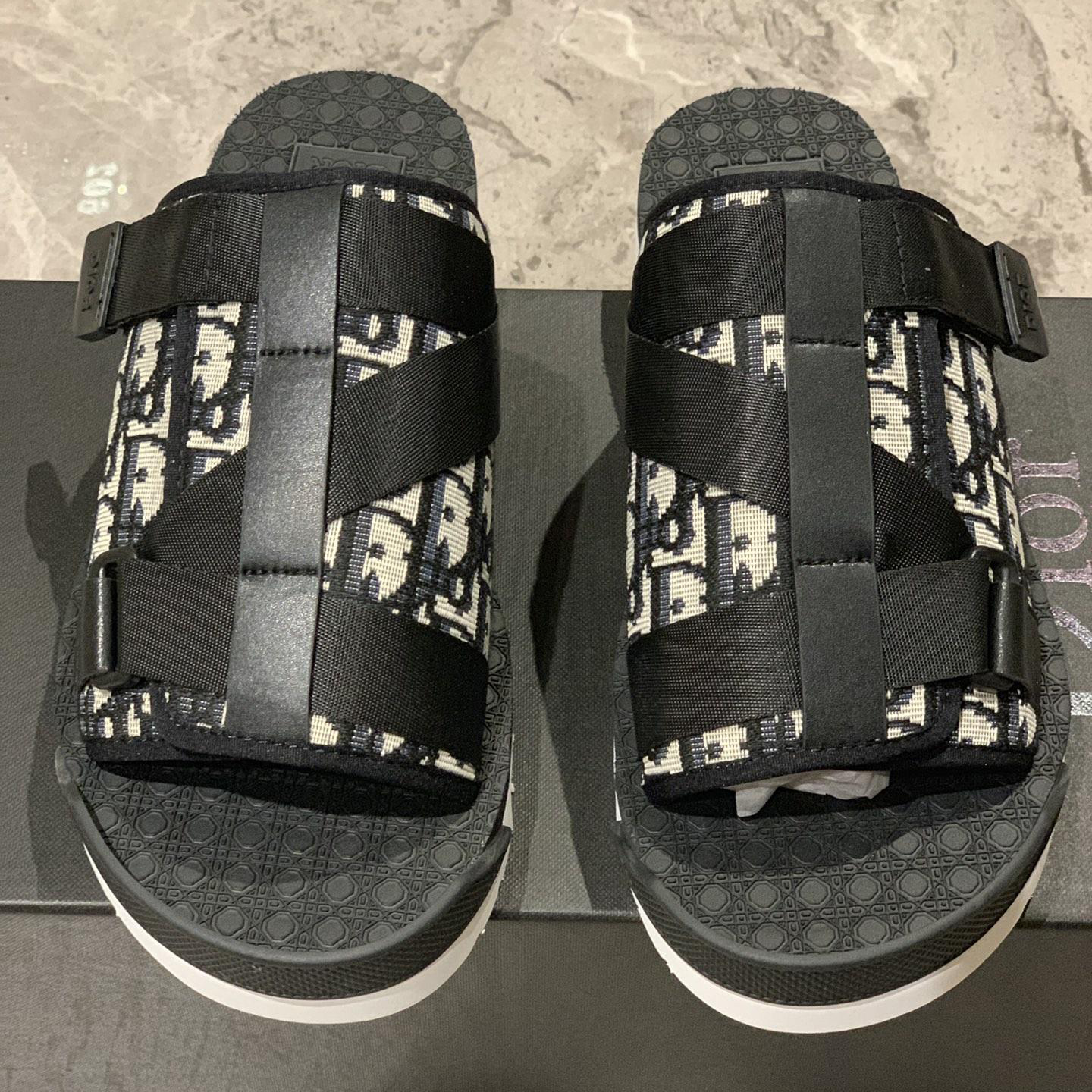 Dior Black Oblique Neopren-Hausschuhe - EUR FASHION