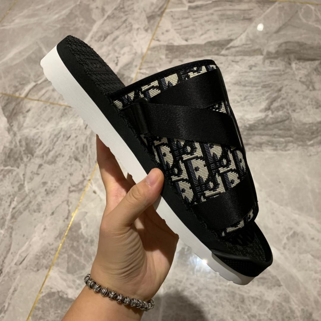 Dior Black Oblique Neopren-Hausschuhe - EUR FASHION