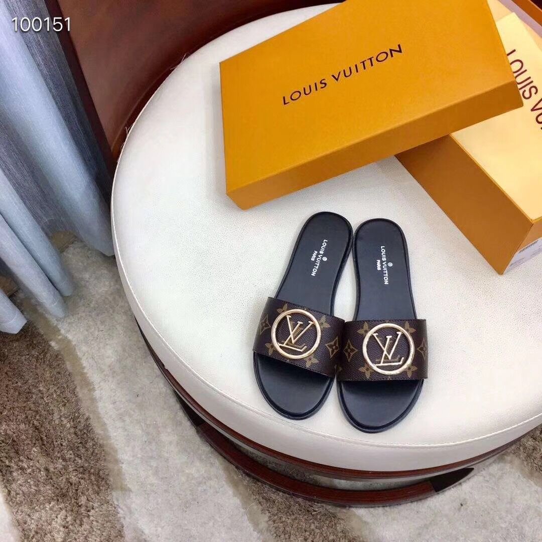 Louis Vuitton Monogram Lock It Flat Mule - EUR FASHION