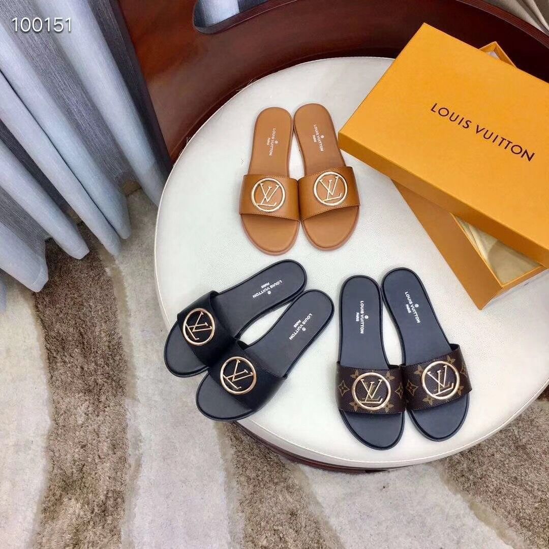 Louis Vuitton Monogram Lock It Flat Mule - EUR FASHION