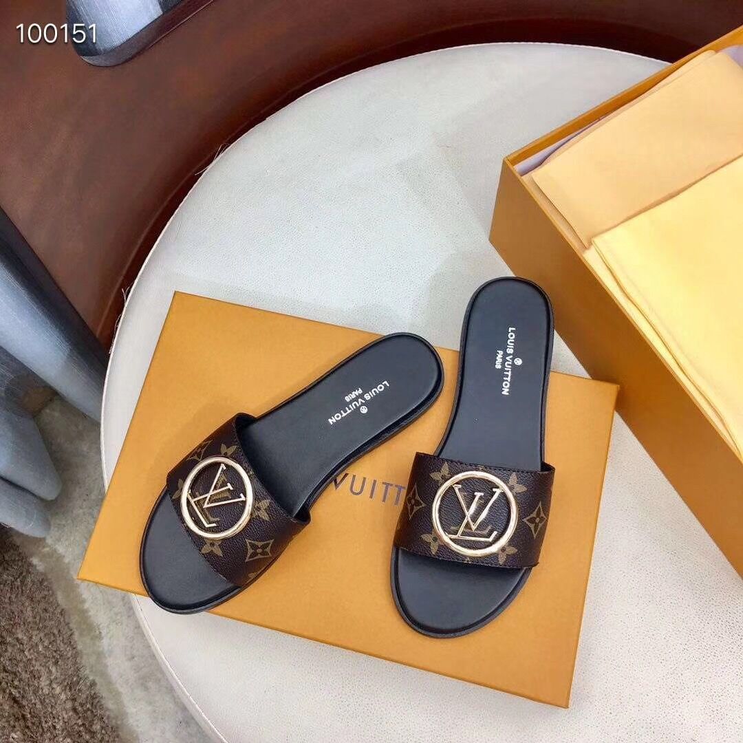 Louis Vuitton Monogram Lock It Flat Mule - EUR FASHION
