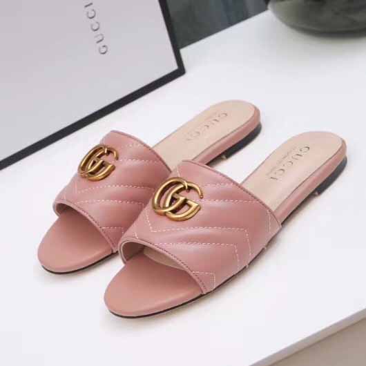 Gucci Damen-Slide-Sandale mit Doppel-G - EUR FASHION