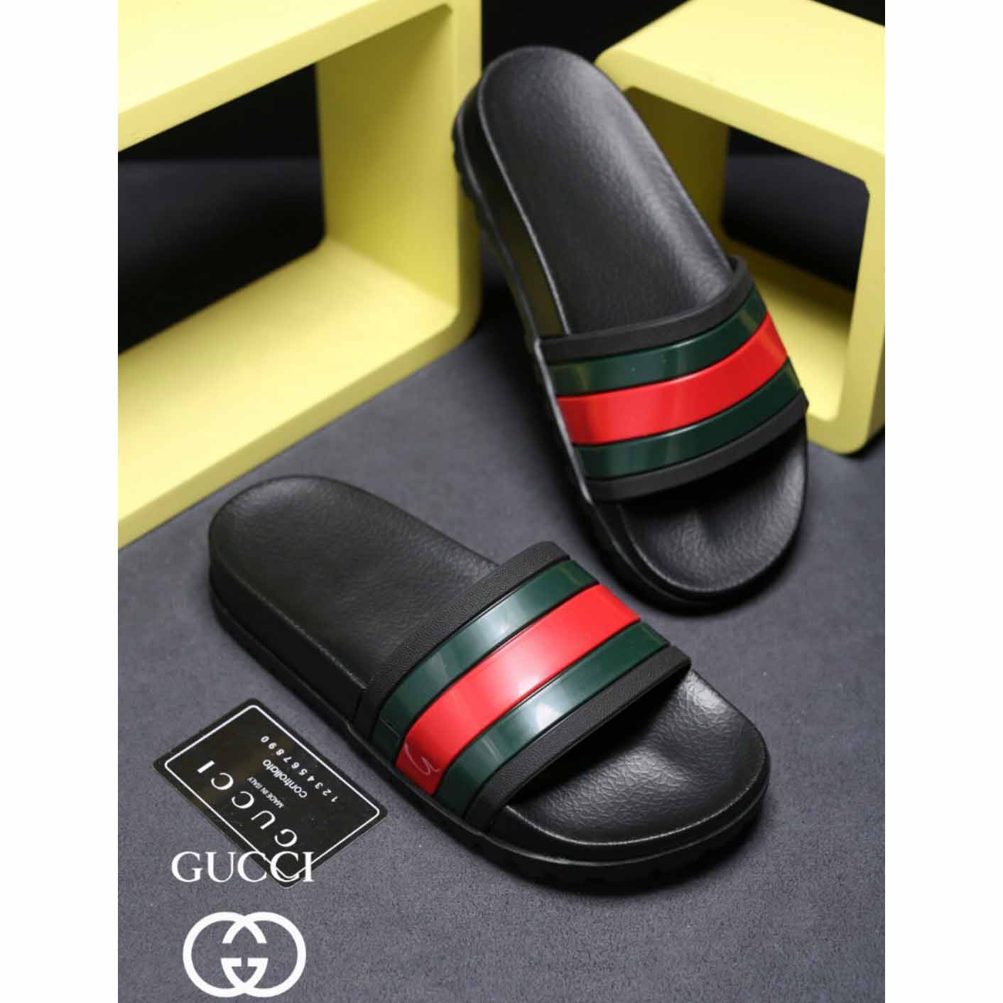 Gucci Web-Slide-Sandale - EUR FASHION