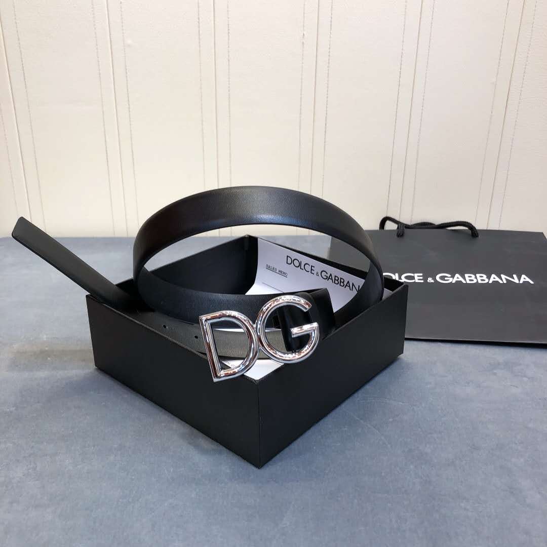 Dolce & Gabbana DG Black Belt  - EUR FASHION