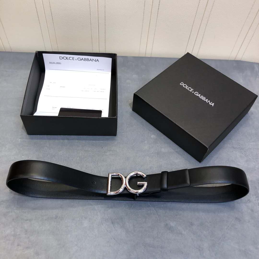 Dolce & Gabbana DG Black Belt  - EUR FASHION