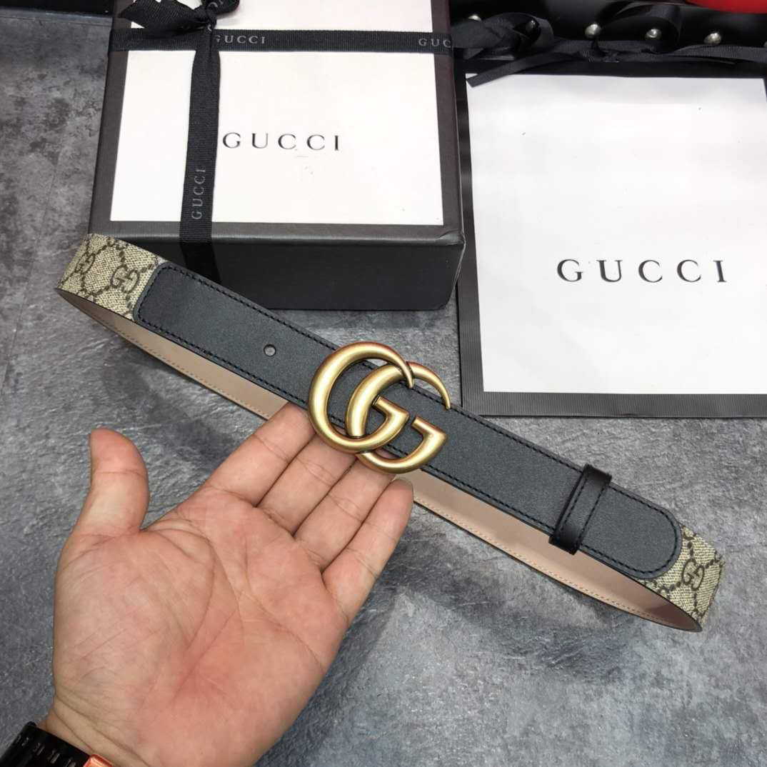 Gucci GG-Gürtel mit Doppel-G-Schnalle - EUR FASHION