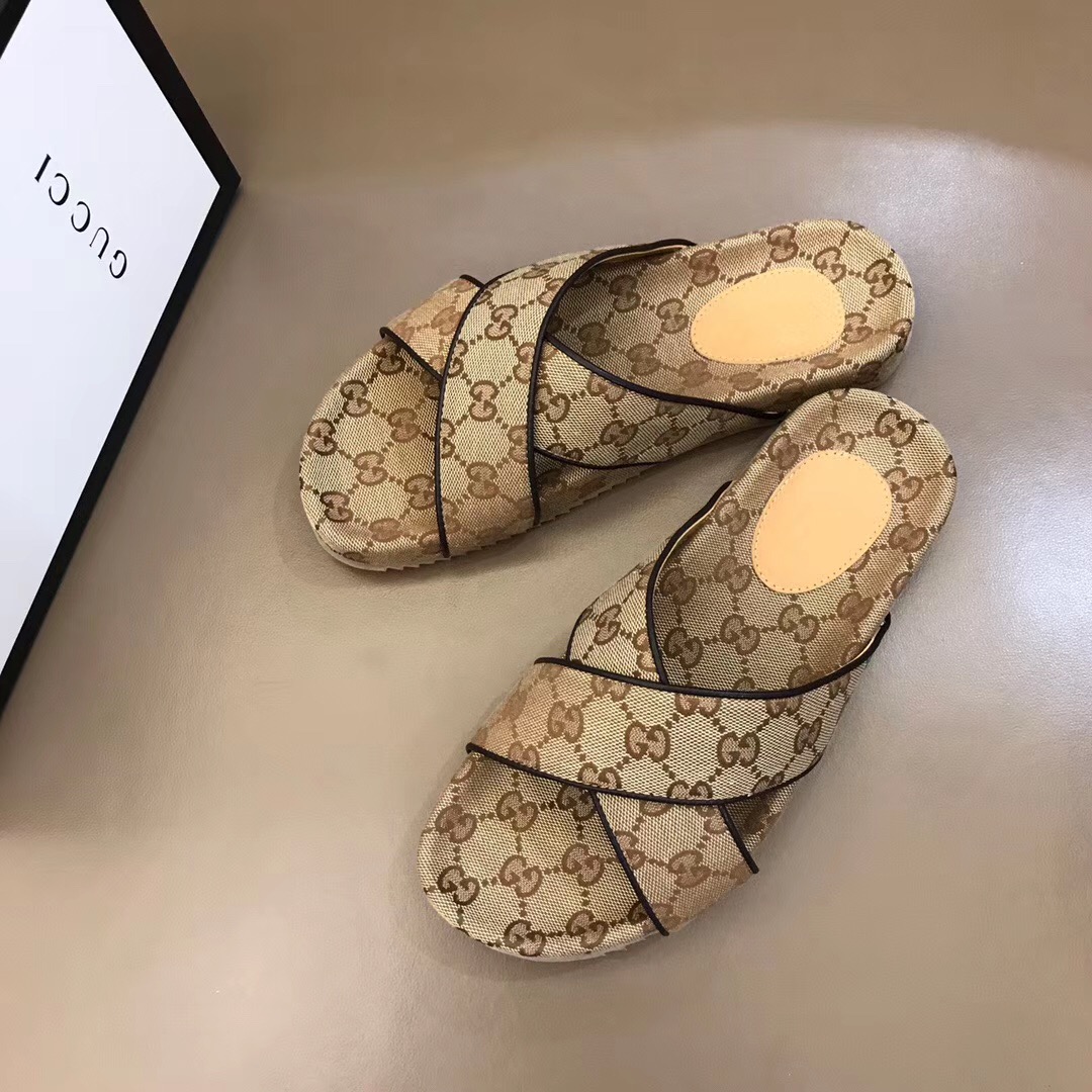 Gucci Herren GG Slide Sandale - EUR FASHION
