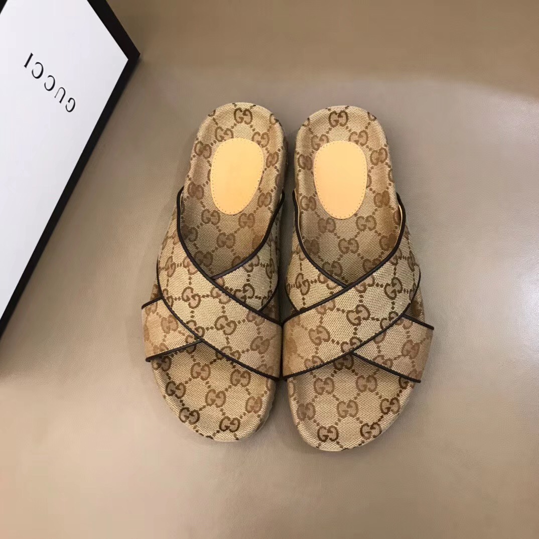 Gucci Herren GG Slide Sandale - EUR FASHION