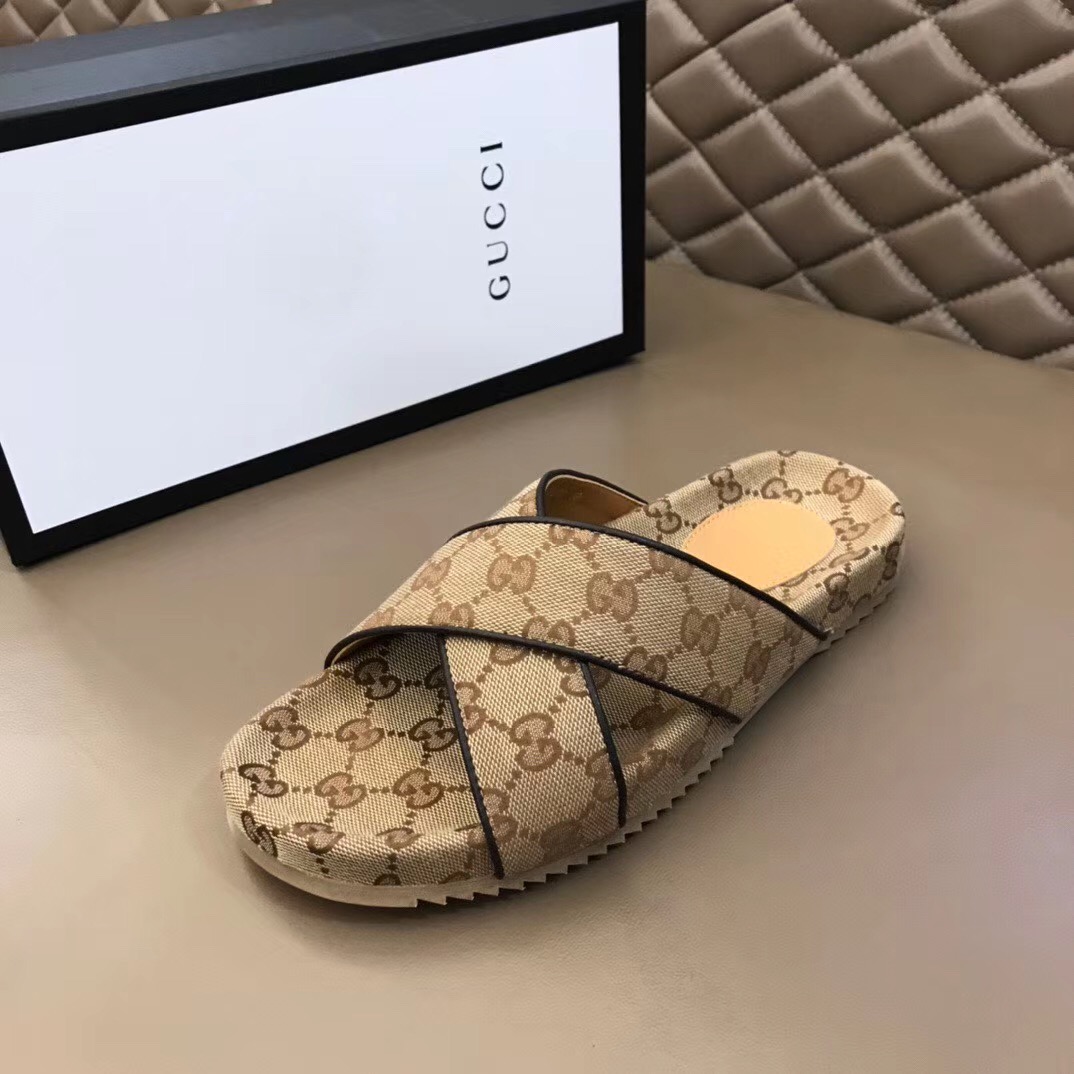 Gucci Herren GG Slide Sandale - EUR FASHION