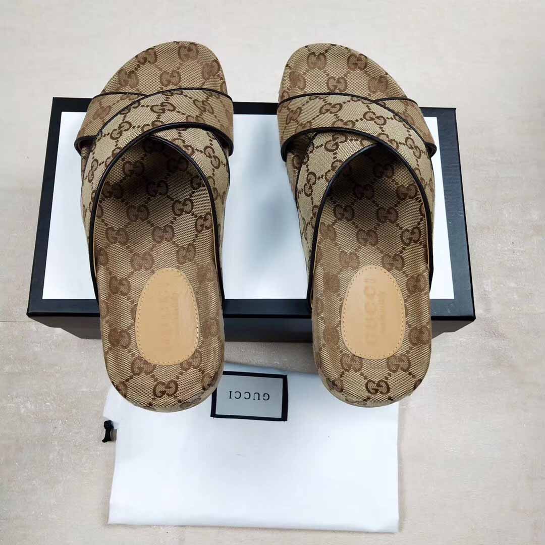Gucci Herren GG Slide Sandale - EUR FASHION