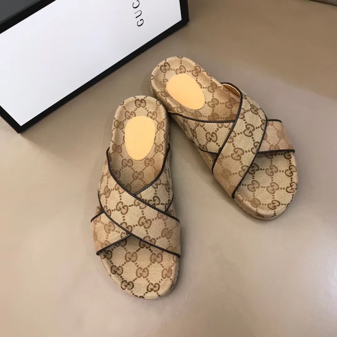 Gucci Herren GG Slide Sandale - EUR FASHION
