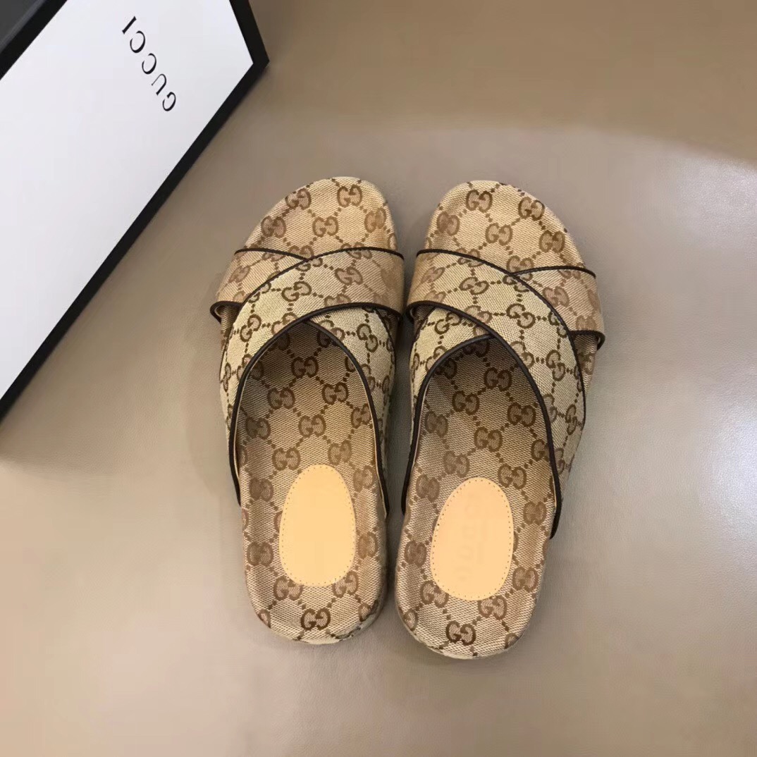 Gucci Herren GG Slide Sandale - EUR FASHION