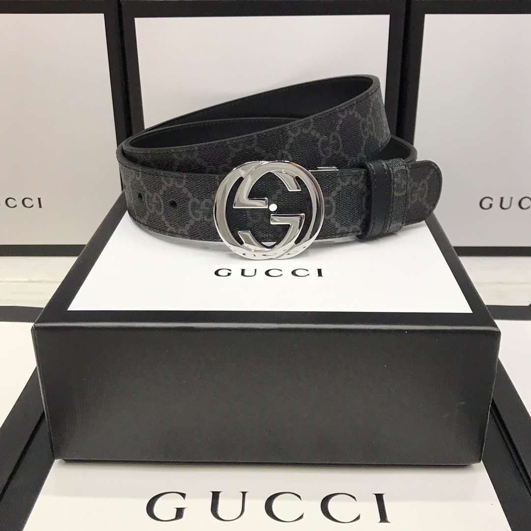 Gucci GG-Gürtel mit Doppel-G-Schnalle - EUR FASHION