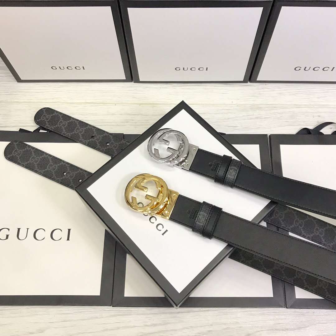 Gucci GG-Gürtel mit Doppel-G-Schnalle - EUR FASHION