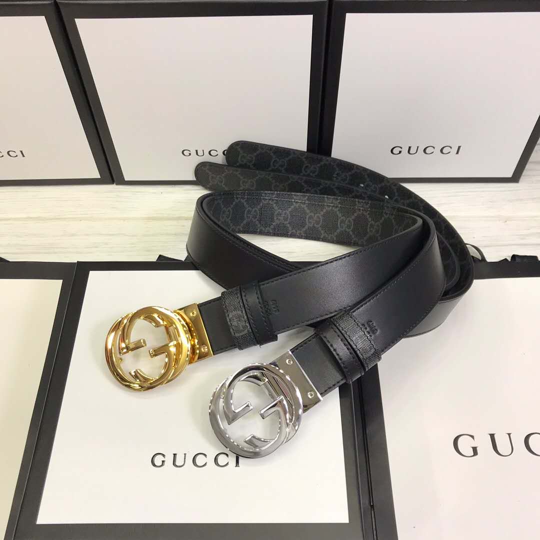 Gucci GG-Gürtel mit Doppel-G-Schnalle - EUR FASHION
