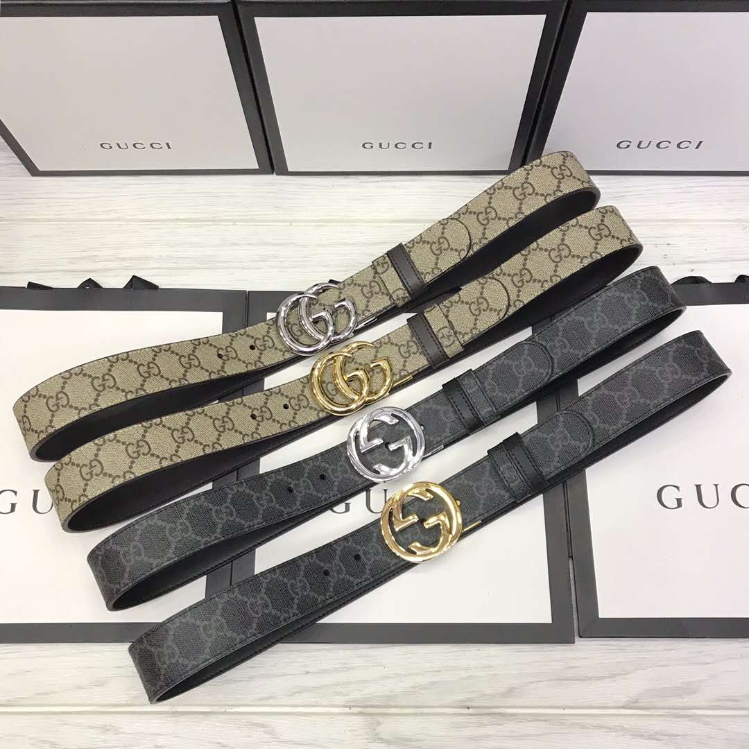 Gucci GG-Gürtel mit Doppel-G-Schnalle - EUR FASHION