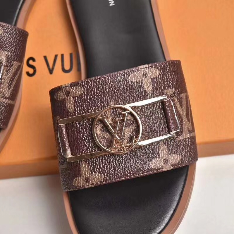 Louis Vuitton Monogram Lock It Flat Mule - EUR FASHION