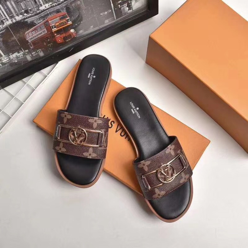 Louis Vuitton Monogram Lock It Flat Mule - EUR FASHION