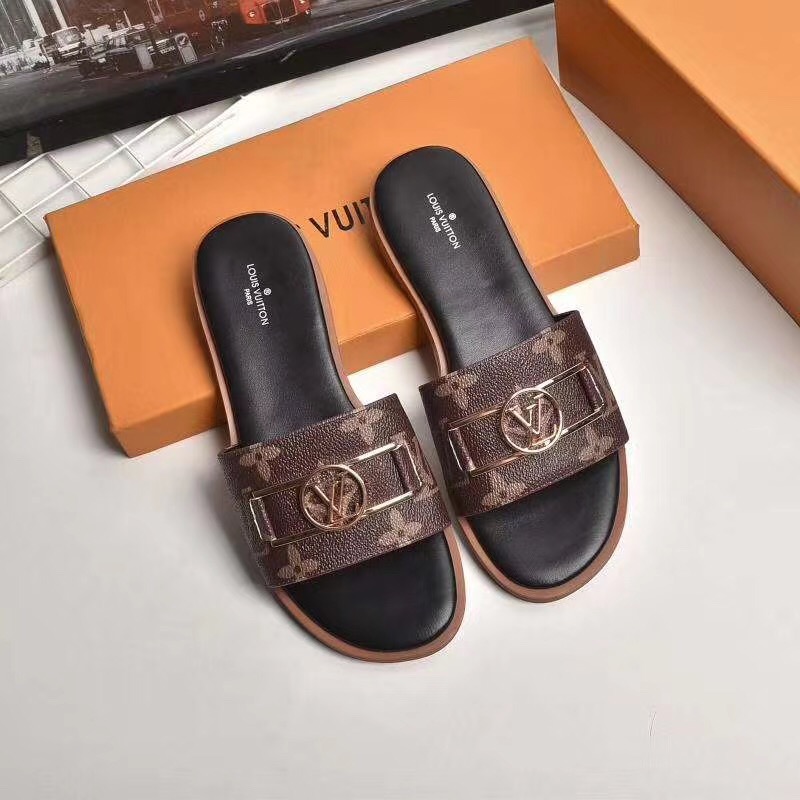 Louis Vuitton Monogram Lock It Flat Mule - EUR FASHION