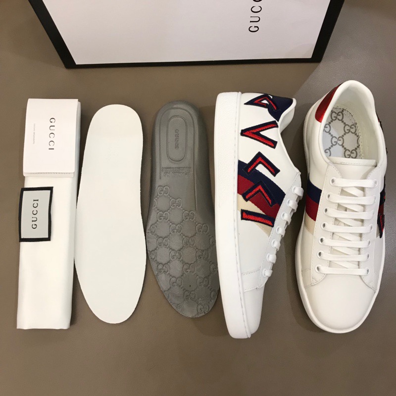Gucci-Sneaker mit Buchstaben-Ace-Stickerei - EUR FASHION
