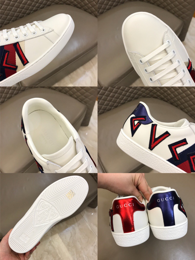 Gucci-Sneaker mit Buchstaben-Ace-Stickerei - EUR FASHION