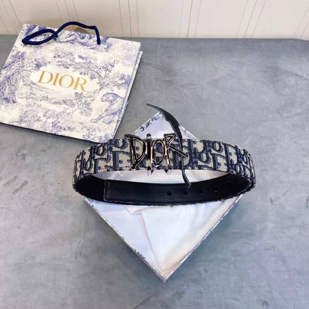 Dior Oblique Jacquard-Gürtel - EUR FASHION