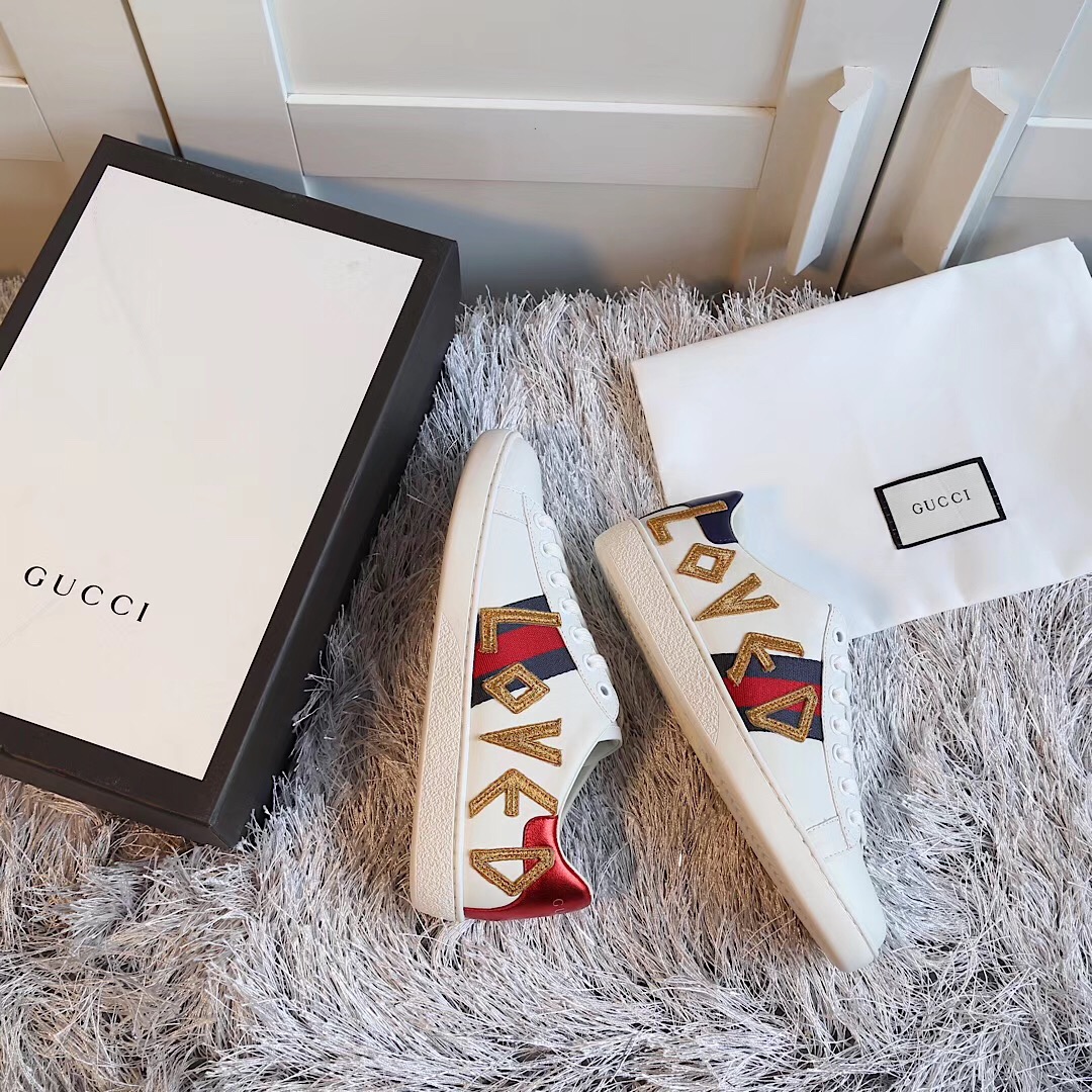 Gucci Ace bestickter Sneaker - EUR FASHION