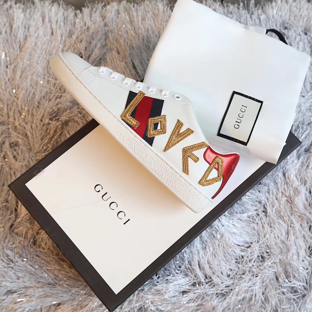Gucci Ace bestickter Sneaker - EUR FASHION