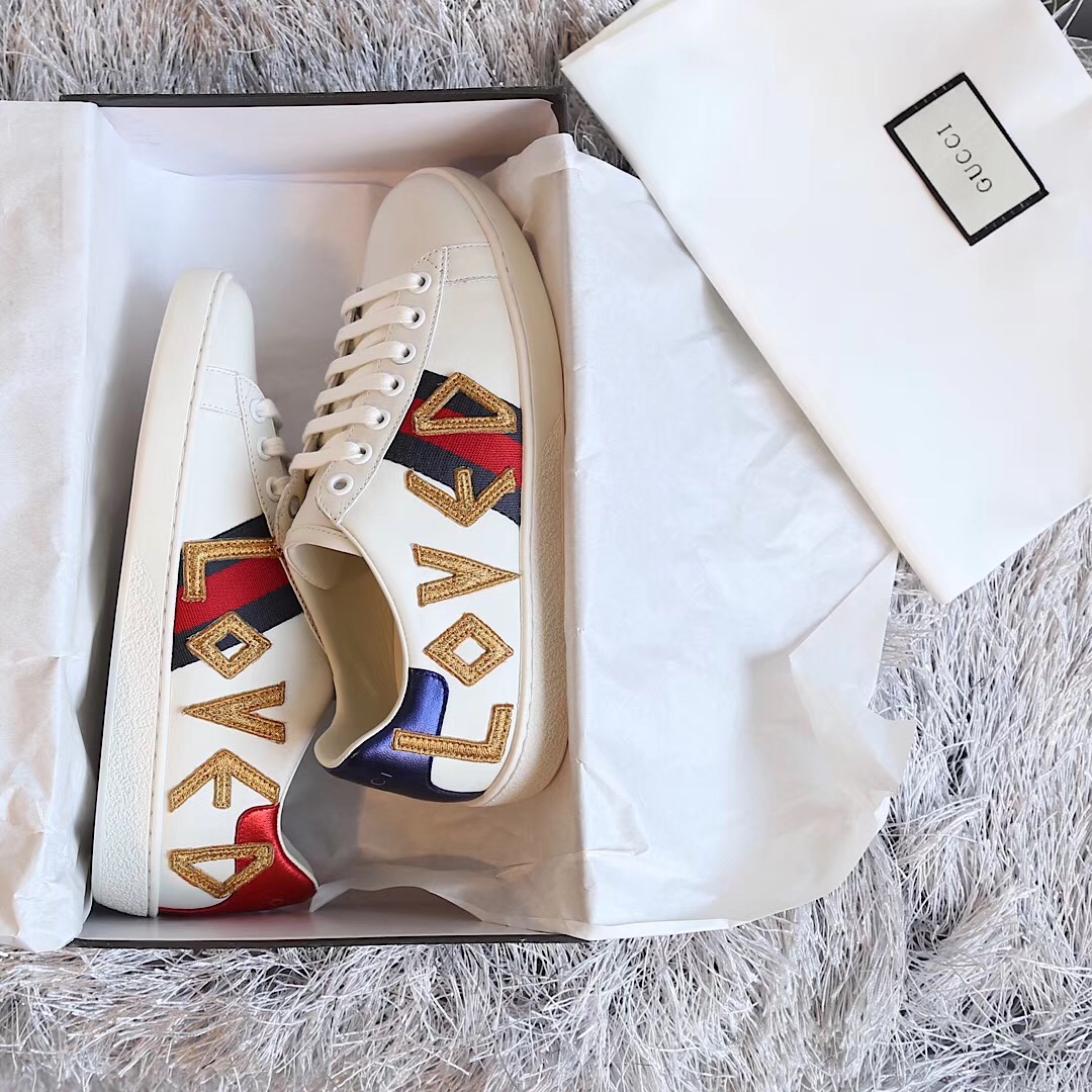 Gucci Ace bestickter Sneaker - EUR FASHION