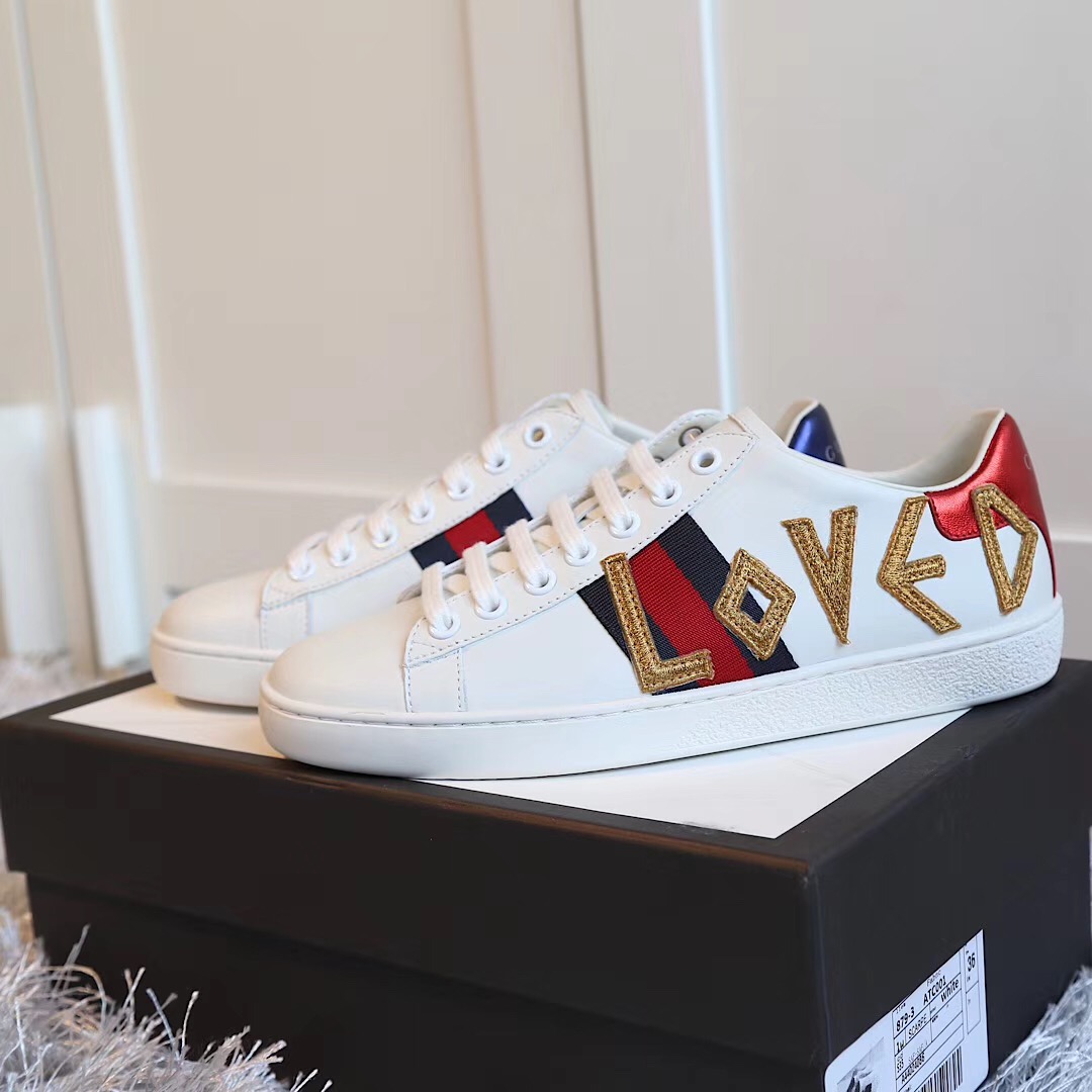 Gucci Ace bestickter Sneaker - EUR FASHION