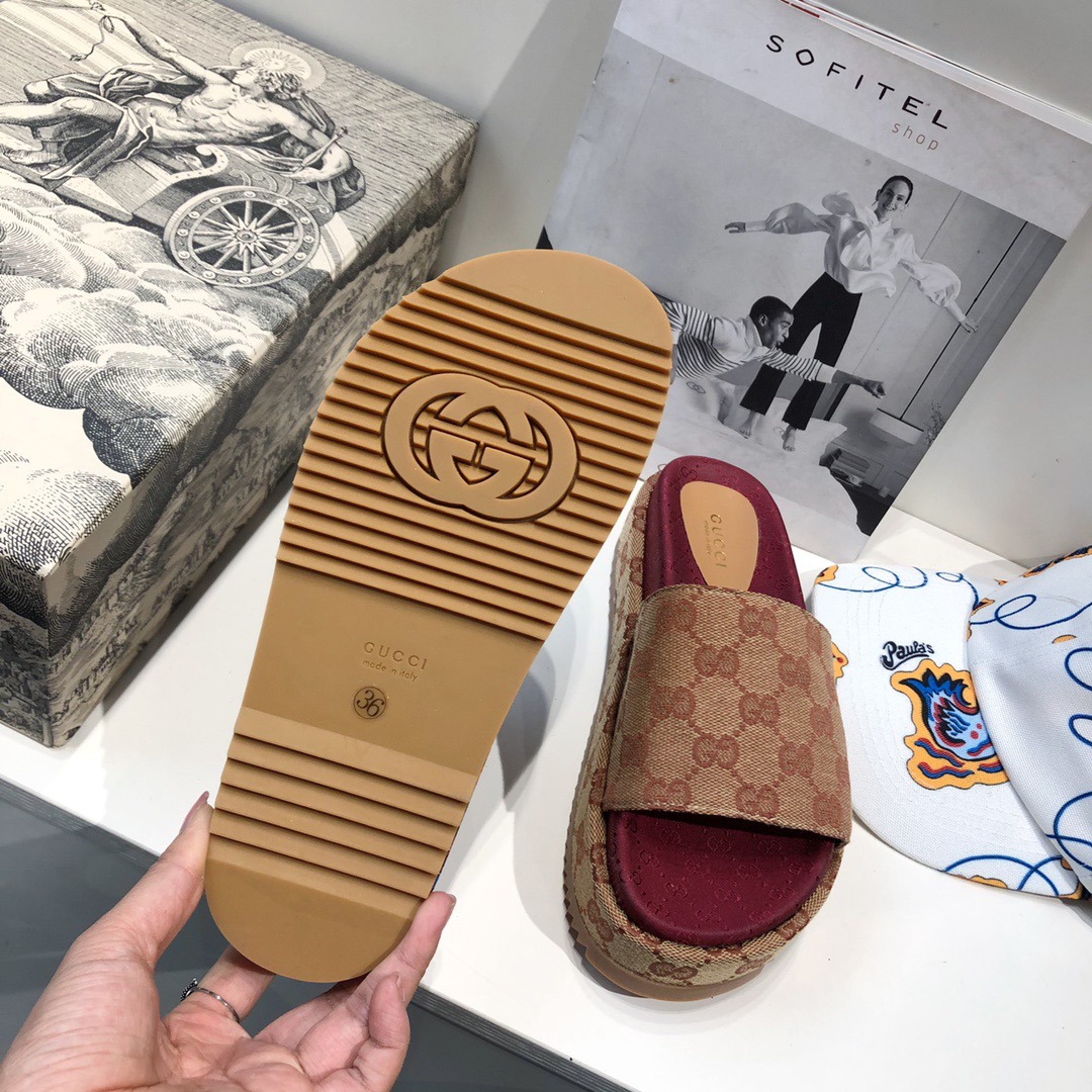 Gucci Damen Original GG Slide Sandale - EUR FASHION