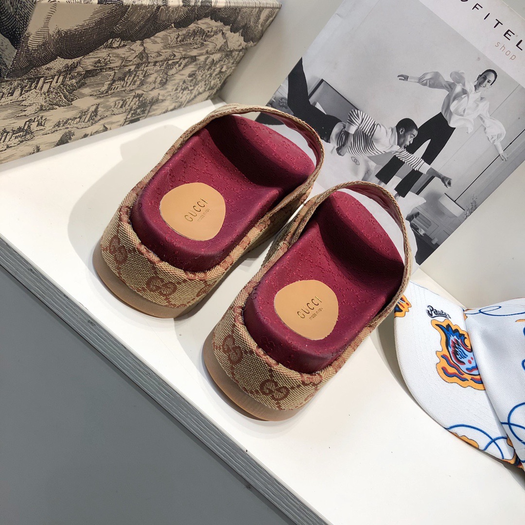 Gucci Damen Original GG Slide Sandale - EUR FASHION