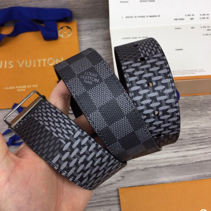 Louis Vuitton Damier Print 40MM Gürtel - EUR FASHION