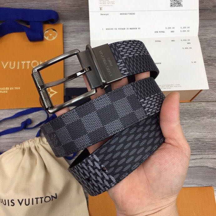 Louis Vuitton Damier Print 40MM Gürtel - EUR FASHION