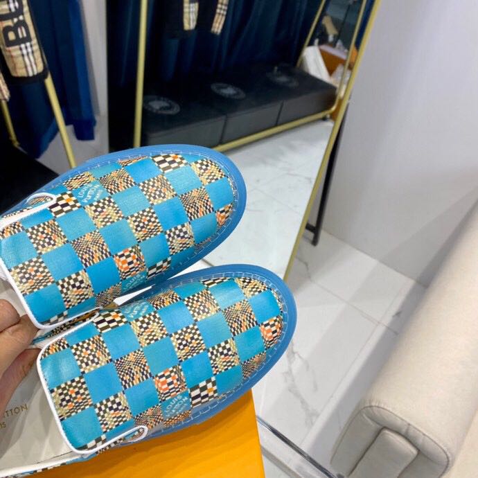 Blaue Damier-Loafer von Louis Vuitton - EUR FASHION