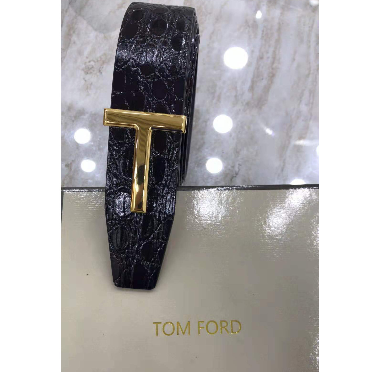 Tom Ford Krokodil-Icon-Gürtel - EUR FASHION