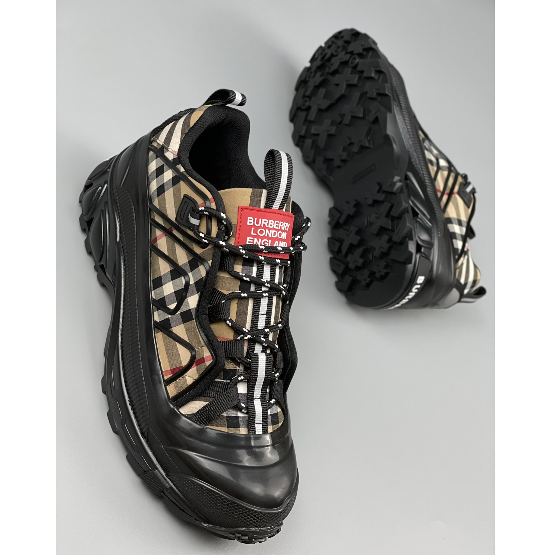 Burberry Arthur-Sneaker aus Baumwolle mit Vintage-Check - EUR FASHION