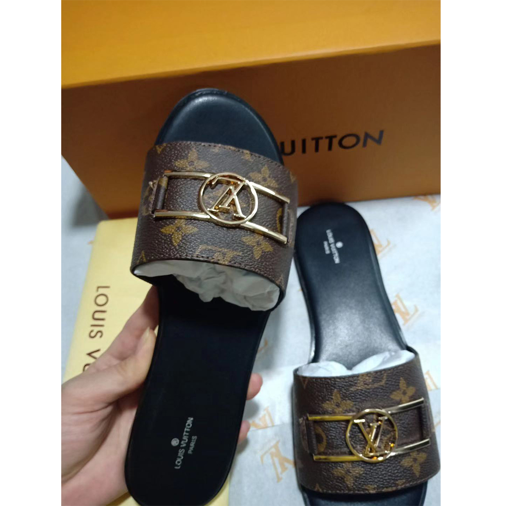Flache Pantoletten „Lock It“ von Louis Vuitton - EUR FASHION