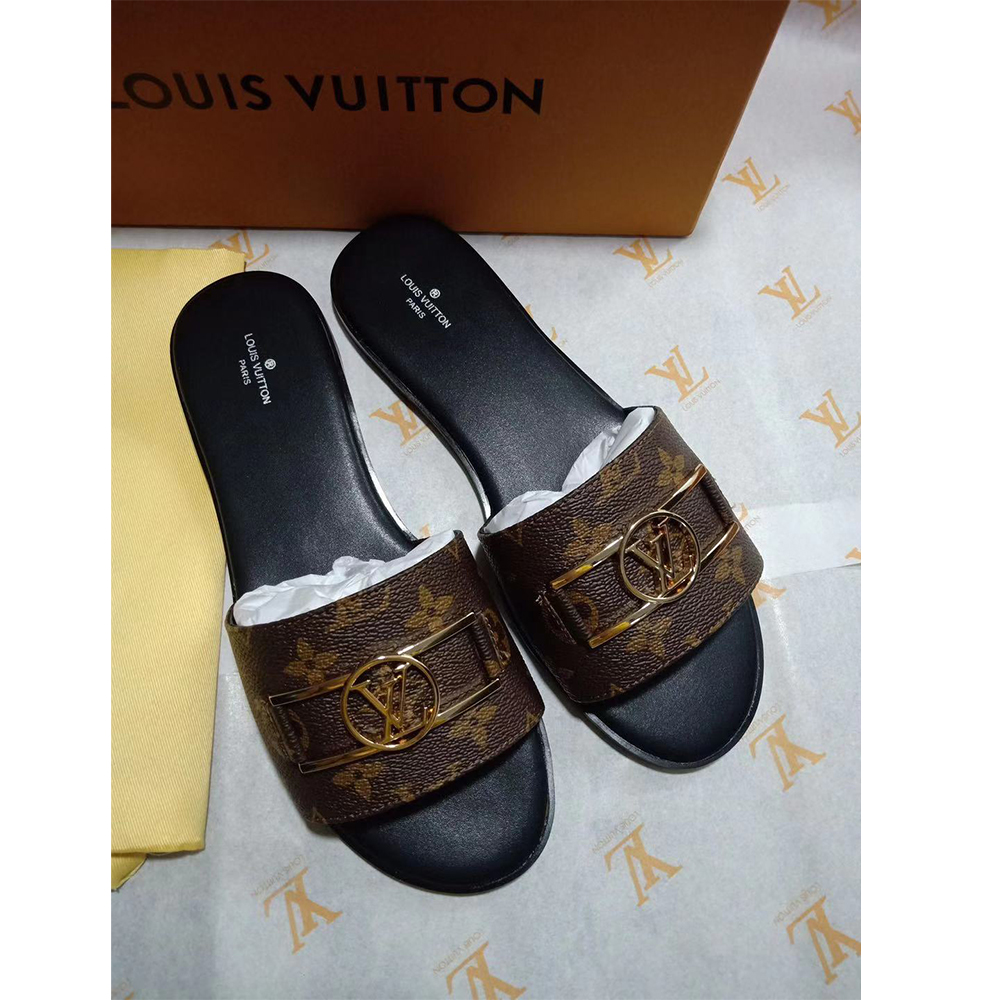 Flache Pantoletten „Lock It“ von Louis Vuitton - EUR FASHION